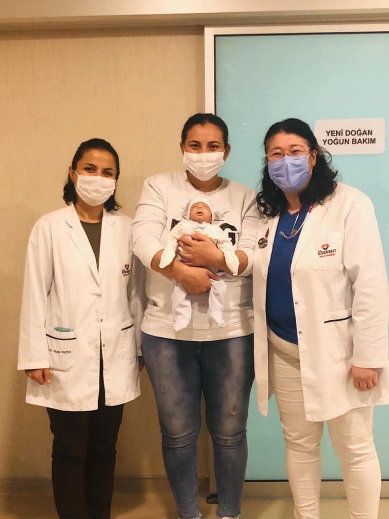 1150 gram doğan prematüre bebek, yaşama tutundu Denizli